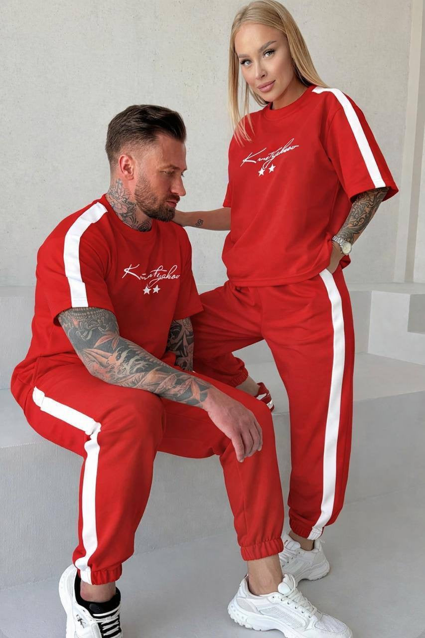 Krutyakov Signature Couple Co-ord Set — T-Shirt & Jogger