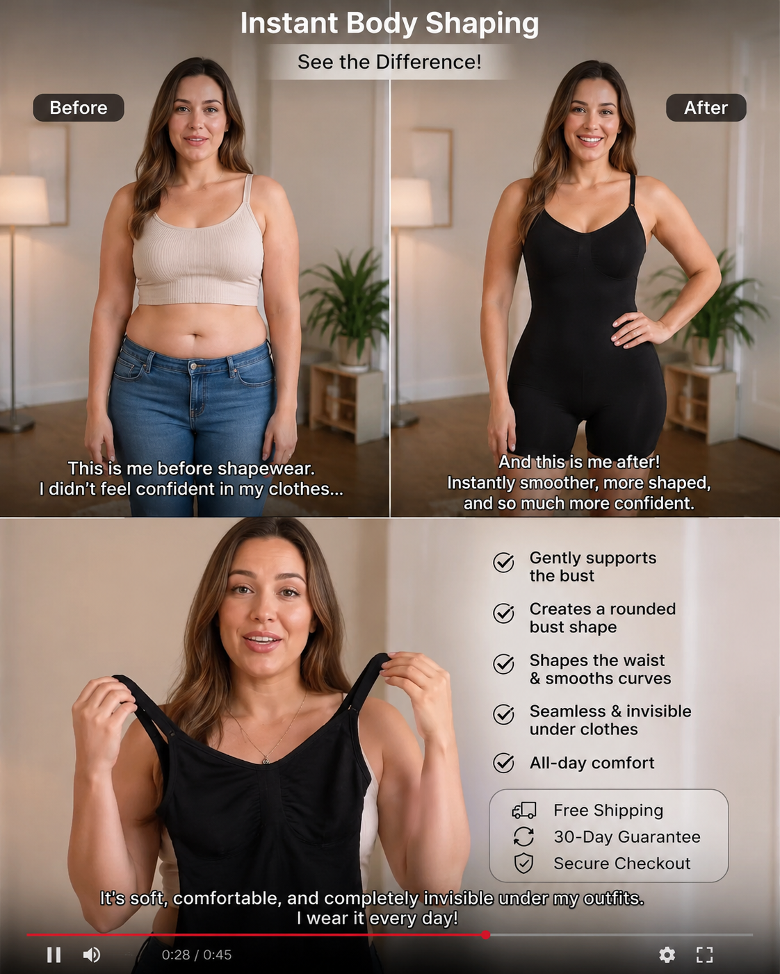 Shapewear Bodysuit – Full Body Shaper