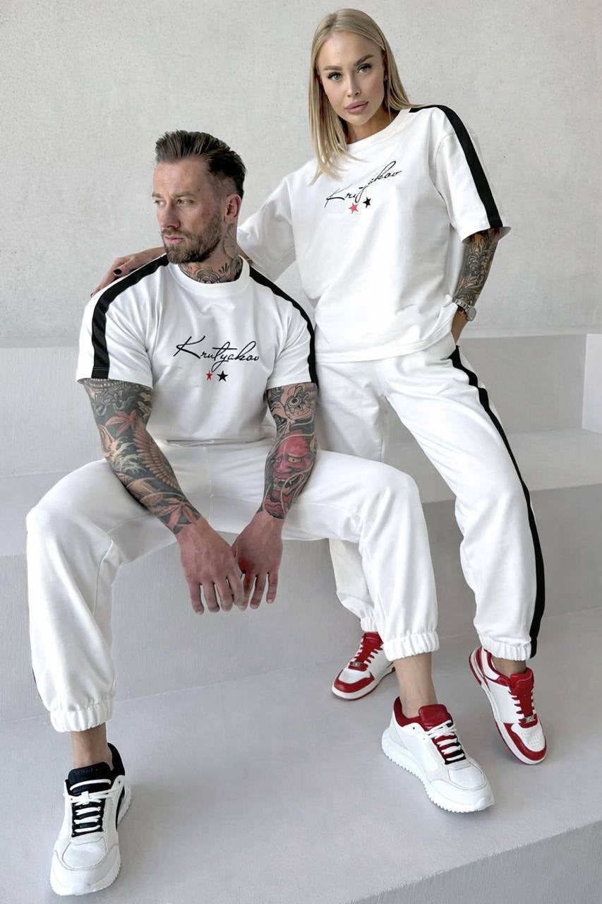 Krutyakov Signature Couple Co-ord Set — T-Shirt & Jogger