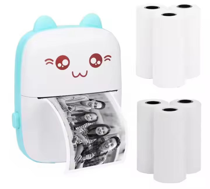 Mini Thermal Printer – Cute Portable Bluetooth Photo Printer