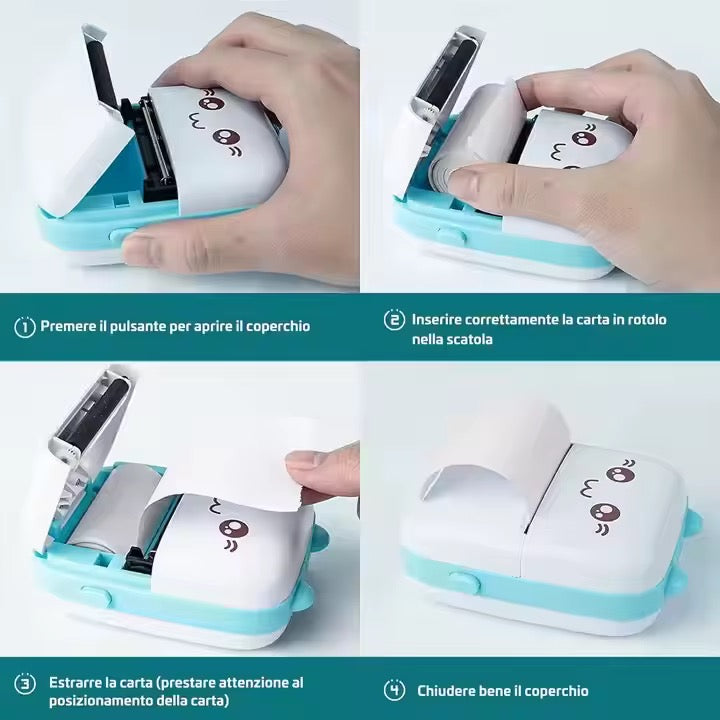 Mini Thermal Printer – Cute Portable Bluetooth Photo Printer