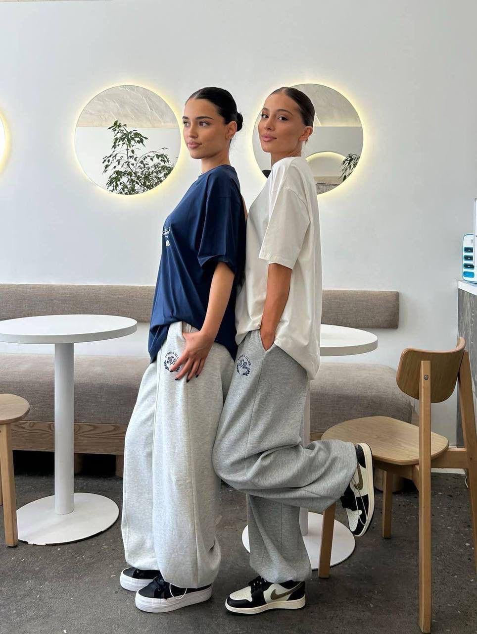 Rich Soul / Royal Club Oversized T-Shirt & Wide-Leg Sweatpants Co-ord Set