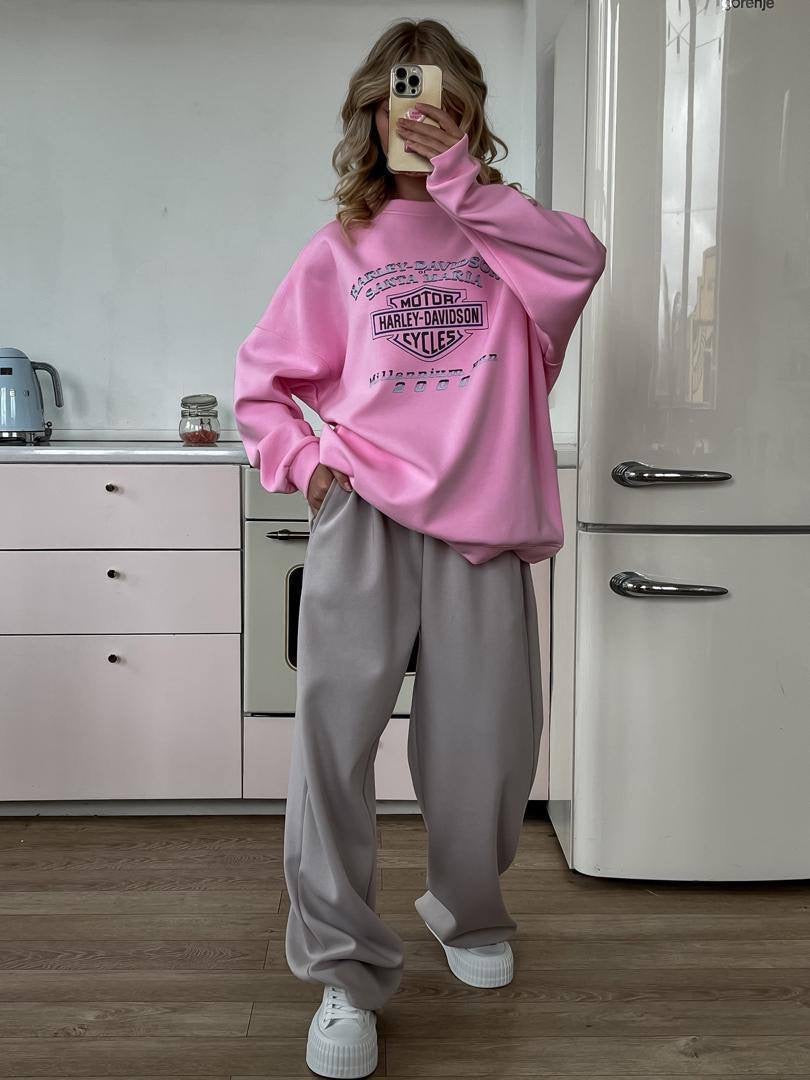 Harley-Davidson Santa Maria Oversized Sweatshirt — Pink