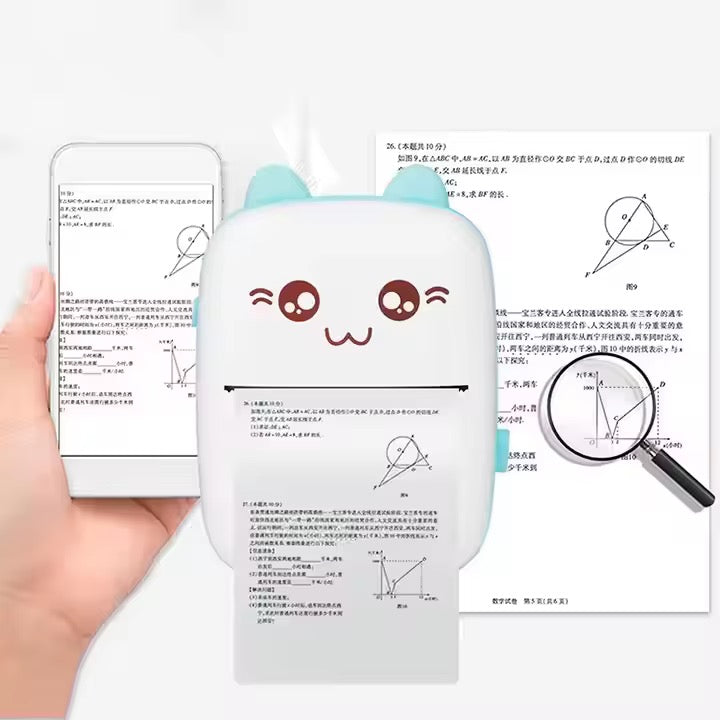 Mini Thermal Printer – Cute Portable Bluetooth Photo Printer