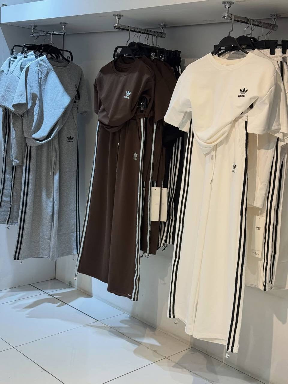 Adidas Originals 3-Stripe Oversized T-Shirt & Wide-Leg Trousers Co-ord Set