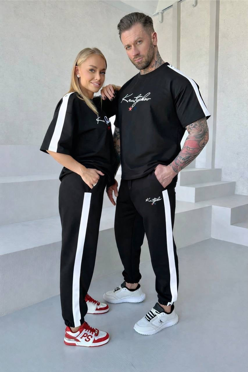 Krutyakov Signature Couple Co-ord Set — T-Shirt & Jogger