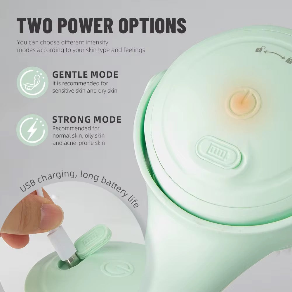 Electric Body Scrubber Brush with Long Handle – 4-in-1 Silicone Bath Brush