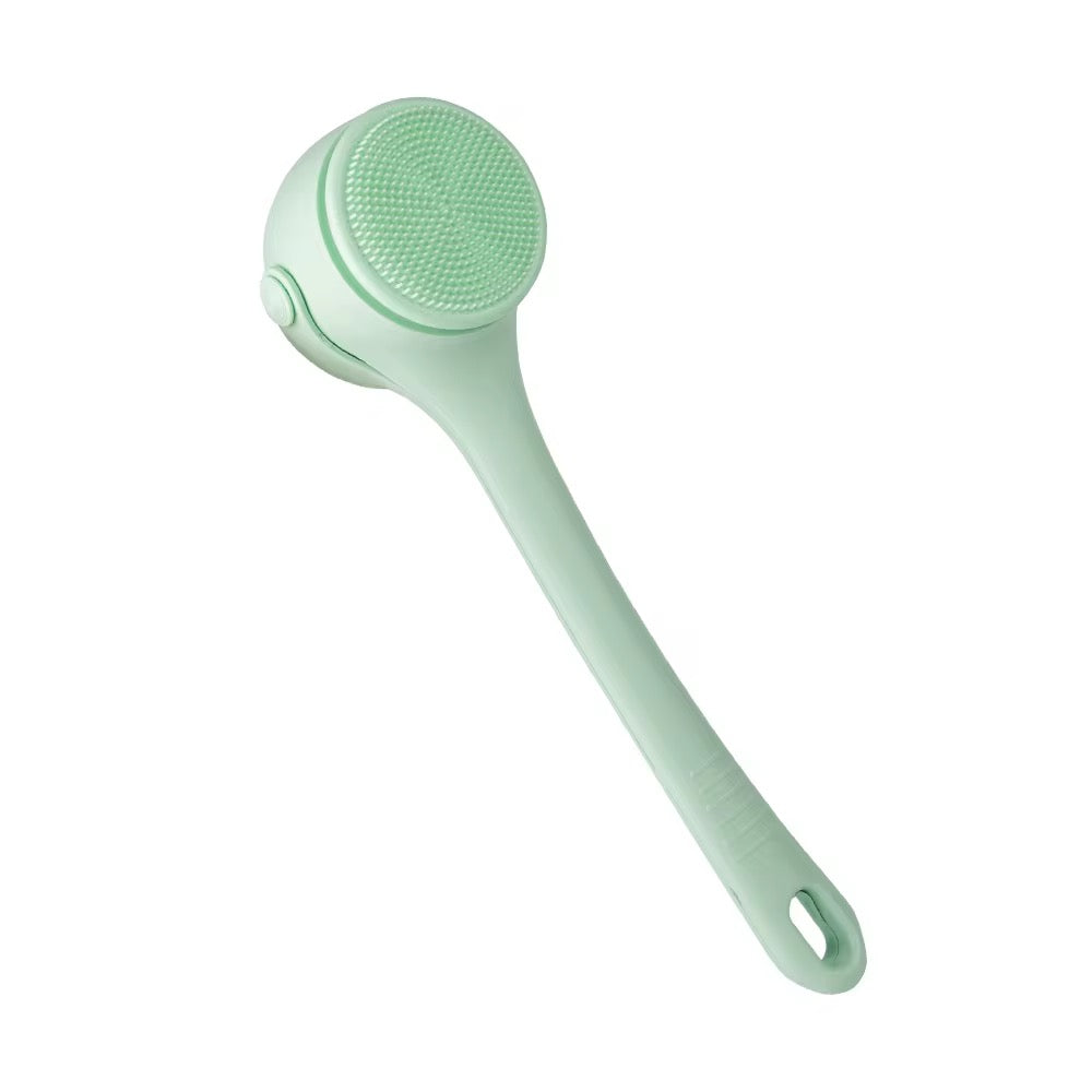 Electric Body Scrubber Brush with Long Handle – 4-in-1 Silicone Bath Brush