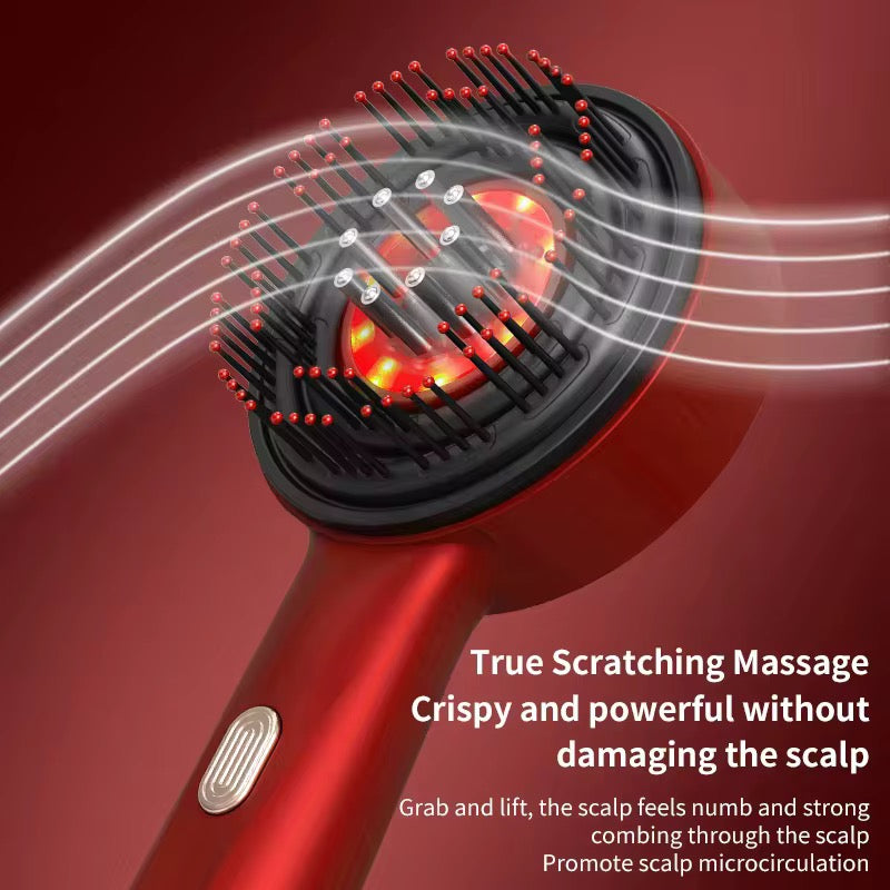 Red Light Scalp Massage Comb – 3-in-1 Hair Growth Brush with Infrared Light & Liquid Guide (YMT-T07)